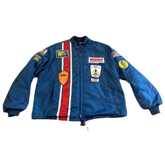 VTG Swingster Winnebago Travel Patch Jacket Lined Disney Mickey Mouse Yogi Bear - Picture 1 of 9